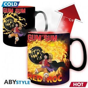 ONE PIECE TAZA SENSITIVA AL CALOR 460 ML LUFFY VS KAIDOU