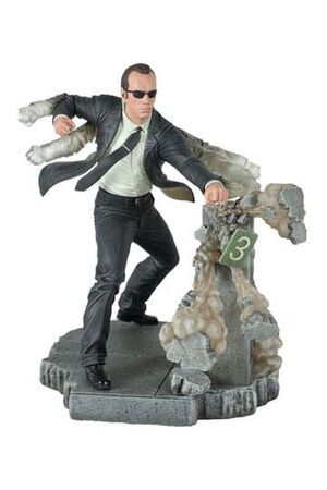 THE MATRIX GALLERY ESTATUA AGENTE SMITH 25 CM