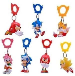 SONIC THE HEDGEHOG COLGANTES PARA MALETAS PVC BAGS SERIES 4