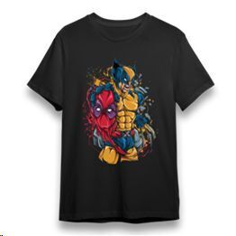 RED CAT CAMISETA DEADPOOL Y LOBEZNO T - S