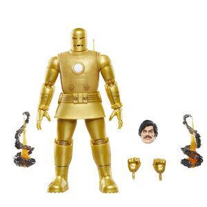 MARVEL LEGENDS SERIES FIGURA IRON MAN MODEL 1- GOLD 15 CM