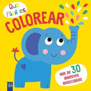 QU FCIL ES COLOREAR. ELEFANTE