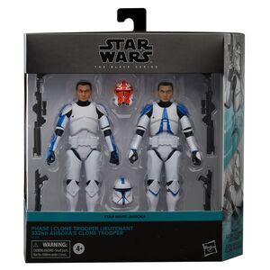 STAR WARS AHSOKA THE BLACK SERIES SET 2 FIG 15 CM PHASE I CLONE TROOPER LIEUTENANT & 332ND AHSOKAS CLONE TROOPER