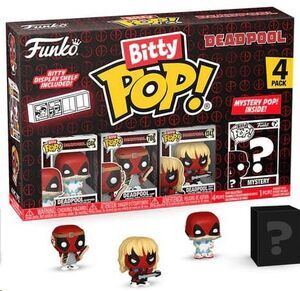 DEADPOOL PACK 4 FIGURAS BITTY POP! VINYL SLEEPOVER 2;5 CM