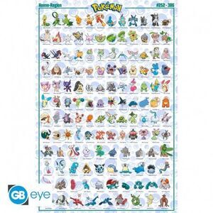 POSTER POKEMON HOENN POKEMON INGLES 95;1X61 CM