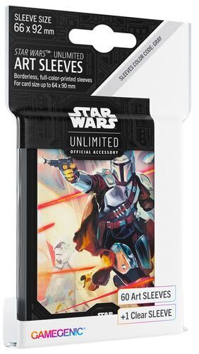 STAR WARS UNLIMITED GAMEGENIC ART SLEEVES MANDALORIAN