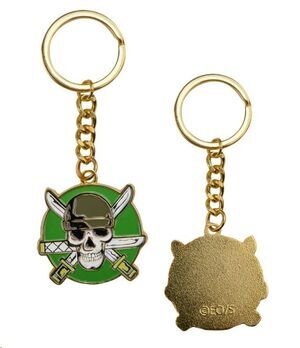 ONE PIECE LLAVERO METALICO ZORO