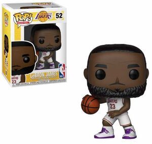 NBA POP! SPORTS VINYL FIGURA LEBRON JAMES WHITE UNIFORM (LAKERS) 9 CM                  