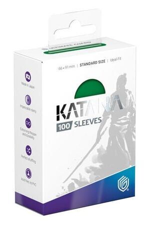 ULTIMATE GUARD KATANA SLEEVES FUNDAS CARTAS ESTANDAR VERDE (100)