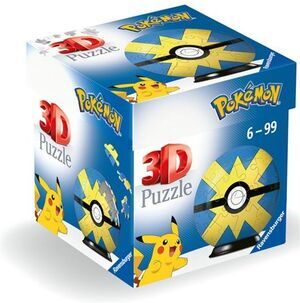 POKMON PUZZLE 3D QUICK BALL AMARILLO AZUL