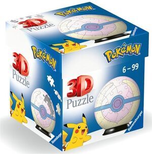 POKMON PUZZLE 3D HEAL BALL ROSA