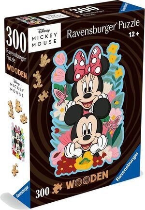 DISNEY PUZZLE DE MADERA MICKEY & MINNIE 300PZ