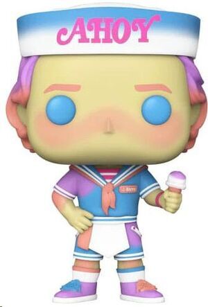Portada de STRANGER THINGS FIGURA POP! TV VINYL STEVE (SCOOPS AHOY) 9 CM