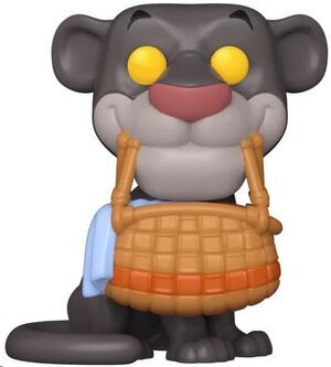 EL LIBRO DE LA SELVA POP! DISNEY VINYL FIGURA BAGHEERA CON CESTA 9 CM