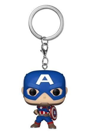 MARVEL LLAVERO POP! VINYL NEW CLASSICS - CAPTAIN AMERICA 4 CM