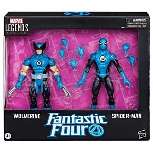 LOS 4 FANTASTICOS MARVEL LEGENDS SERIES PACK 2 FIGURAS LOBEZNO & SPIDERMAN 15 CM