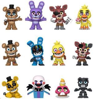 FIVE NIGHT'S AT FREDDY MYSTERY MINIS MINIFIGURAS 5 CM (10� ANIVERSARIO)