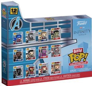 MARVEL PACK DE 12 FIGURAS BITTY POP! VINYL VENGADORES INFINITY SAGA 2;5 CM