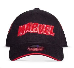 MARVEL GORRA BISBOL LOGO ROJO Y BLANCO