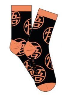 DRAGON BALL CALCETINES NEGRO Y NARANJA TALLA UNICA