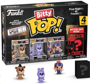 FIVE NIGHTS AT FREDDY'S PACK DE 4 FIGURAS BITTY POP! VINYL FREDDY 2;5 CM