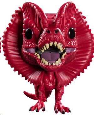 JURASSIC PARK POP! TV VINYL FIGURA DILOPHOSAURUS ROJO EXCLUSIVO 9 CM