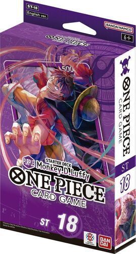 ONE PIECE CARD GAME STARTER DECK ST18 LUFFY MORADO (INGL�S)