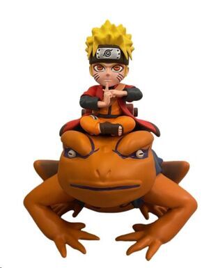 NARUTO SHIPPUDEN FIGURA CON LUZ NARUTO & GAMAKICHI 20 CM