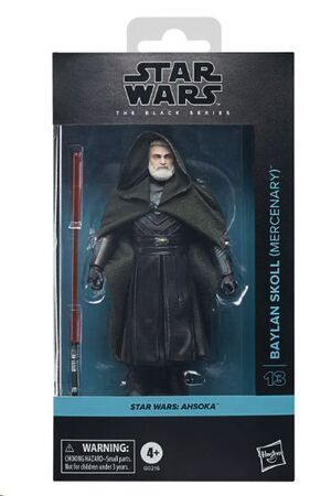 STAR WARS AHSOKA FIGURA THE BLACK SERIES BAYLAN SKOLL MERCENARIO 15 CM