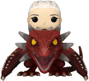 HOUSE OF THE DRAGON POP! RIDES DELUXE VINYL FIGURA RHAENYS TARGARYEN WITH MELEYS 9 CM