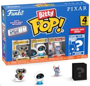 PIXAR PACK DE 4 FIGURAS BITTY POP! VINYL SERIE 4 2;5 CM