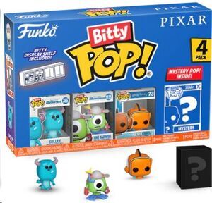 PIXAR PACK DE 4 FIGURAS BITTY POP! VINYL SERIE 2 2;5 CM