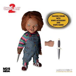 CHUCKY EL MUECO DIABLICO 2 MUECA PARLANTE DESIGNER SERIES MENACING CHUCKY 38 CM