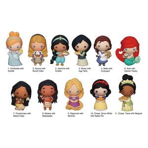 DISNEY COLGANTES PVC PRINCESS WITH FOOD SERIES