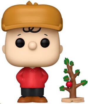 SNOOPY POP! DELUXE VINYL FIGURA CHARLIE BROWN HOLIDAY 9 CM