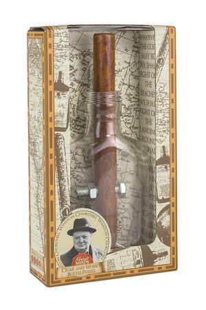 PROFESSOR PUZZLE CHURCHILL'S CIGAR AND WHISKEY BOTTLE PUZZLE               