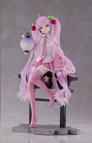 HATSUNE MIKU FIGURA 18 CM SAKURA MIKU LANTERN VER. AMP