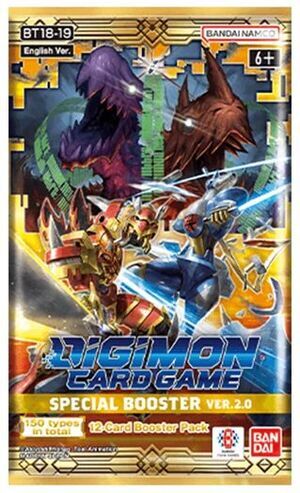 DIGIMON CARD GAME SPECIAL BOOSTER BT18-19 SOBRE - INGL�S