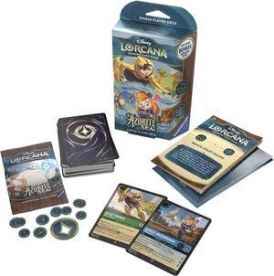 DISNEY LORCANA TCG AZURITE SEA MAZO PARA UN JUGADOR - INGL�S