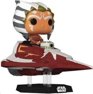 STAR WARS: THE CLONE WARS POP! RIDES VINYL CABEZN AHSOKA TANO IN DELTA 7 JEDI STARFIGHTER 15 CM