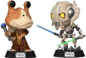 STAR WARS: THE CLONE WARS PACK DE 2 POP! VINYL FIGURAS CABEZN JAR JAR BINKS VS. GENERAL GRIEVOUS 9 CM