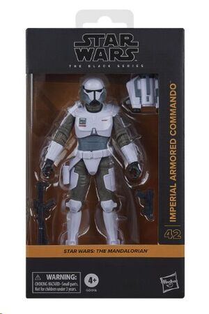 STAR WARS THE MANDALORIAN THE BLACK SERIES FIGURA IMPERIAL ARMORED COMMANDO 15 CM