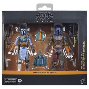 STAR WARS THE MANDALORIAN THE BLACK SERIES PACK FIGURAS MANDALORIAN SHRIEK-HAWK TRAINERS 15 CM