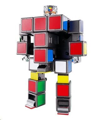 RUBIK'S CUBE CHOGOKIN FIGURA 14;5 CM ROBOT