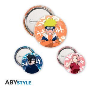 NARUTO PAQUETE DE CHAPAS NATURO;SASUKE & SAKURA