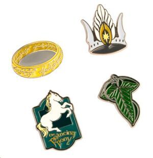 EL SE�OR DE LOS ANILLOS SET 4 PINS