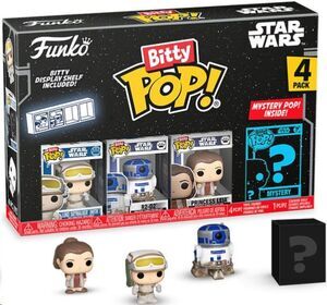 STAR WARS PACK DE 4 FIGURAS BITTY POP! VINYL LUKE 2;5 CM