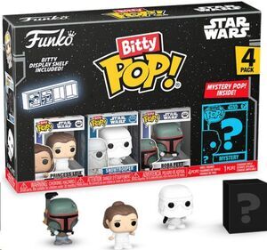 STAR WARS PACK DE 4 FIGURAS BITTY POP! VINYL LEIA 2;5 CM