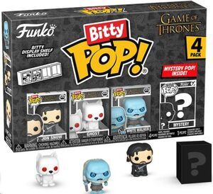 JUEGO DE TRONOS PACK DE 4 FIGURAS BITTY POP! VINYL JON SNOW 2;5 CM