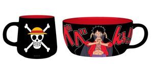 ONE PIECE SET DESAYUNO TAZA + BOL MONKEY D. LUFFY